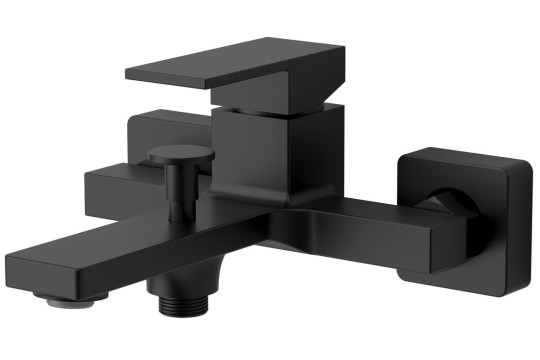 CUBEMIX nástěnná vanová baterie, černá mat CUBEMIX nástěnná vanová baterie, černá mat