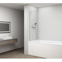 FISA vanová zástěna 700x1500mm, bílá mat, čiré sklo FISA vanová zástěna 700x1500mm, bílá mat, čiré sklo