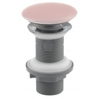 Umyvadlová výpust 5/4“, click-clack, keramická zátka, tl.20-70mm, matná růžová Salmon Umyvadlová výpust 5/4“, click-clack, keramická zátka, tl.20-70mm, matná růžová Salmon