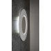 LUMIRO STRIP kulaté zrcadlo s LED osvětlením v rámu ø 75cm, bílá mat