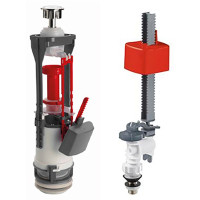 Splachovací souprava s DUAL tlačítkem, spodní napouštění 1/2" Chrom Splachovací souprava s DUAL tlačítkem, spodní napouštění 1/2" Chrom