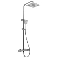 CUBEMIX sprchový sloup s pákovou baterií, chrom CUBEMIX sprchový sloup s pákovou baterií, chrom