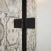 TRINITY BLACK čtvrtkruhový sprchový kout 900x900mm, čiré sklo, levé