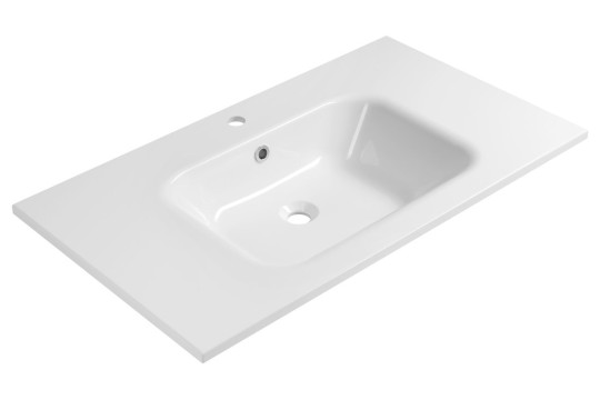 ARECA umyvadlo, litý mramor, 91x51,5cm, bílá ARECA umyvadlo, litý mramor, 91x51,5cm, bílá