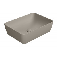 SAND umyvadlo na desku 50x38 cm, tortora mat SAND umyvadlo na desku 50x38 cm, tortora mat