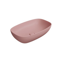 NUBES keramické umyvadlo na desku 60x38cm, blush mat NUBES keramické umyvadlo na desku 60x38cm, blush mat