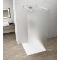 ESCA WHITE MATT jednodílná sprchová zástěna do prostoru, matné sklo, 1400 mm ESCA WHITE MATT jednodílná sprchová zástěna do prostoru, matné sklo, 1400 mm