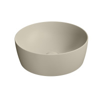 SAND/NUBES keramické umyvadlo na desku průměr 40cm, creta mat SAND/NUBES keramické umyvadlo na desku průměr 40cm, creta mat