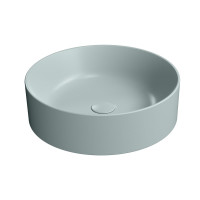 KUBE X keramické umyvadlo na desku, průměr 45cm, ghiaccio mat KUBE X keramické umyvadlo na desku, průměr 45cm, ghiaccio mat