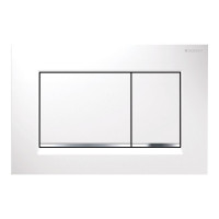 GEBERIT SIGMA30 ovládací tlačítko, 2 množství splachování, bílá/chrom lesk/bílá GEBERIT SIGMA30 ovládací tlačítko, 2 množství splachování, bílá/chrom lesk/bílá