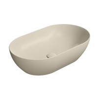 PURA keramické umyvadlo na desku 60x37cm, creta mat PURA keramické umyvadlo na desku 60x37cm, creta mat