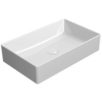 KUBE X keramické umyvadlo na desku, 60x37 cm, bílá ExtraGlaze KUBE X keramické umyvadlo na desku, 60x37 cm, bílá ExtraGlaze