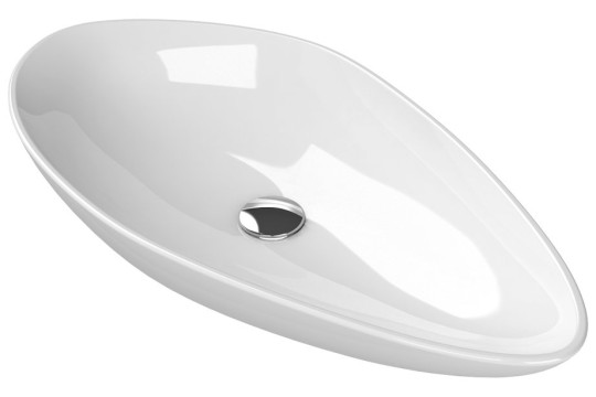 OVALI keramické umyvadlo 74x38,5cm, bílá OVALI keramické umyvadlo 74x38,5cm, bílá