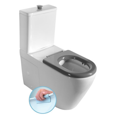 MEDIC RIMLESS WC kombi mísa s nádržkou, spodní/zadní odpad, bílá MEDIC RIMLESS WC kombi mísa s nádržkou, spodní/zadní odpad, bílá