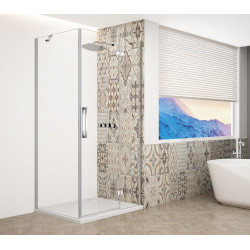 TRINITY CHROME čtvercový sprchový kout 1000x1000mm, čiré sklo, pravé
