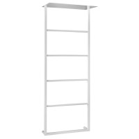 SKA nástěnný sušák ručníků s policí 454x1184x252mm, bílá mat SKA nástěnný sušák ručníků s policí 454x1184x252mm, bílá mat