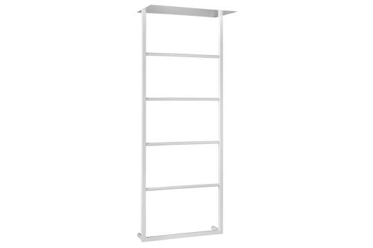 SKA nástěnný sušák ručníků s policí 454x1184x252mm, bílá mat