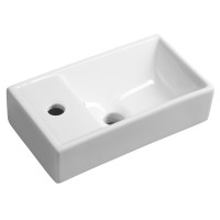 MINOS keramické umývátko 40x22x10 cm levé MINOS keramické umývátko 40x22x10 cm levé