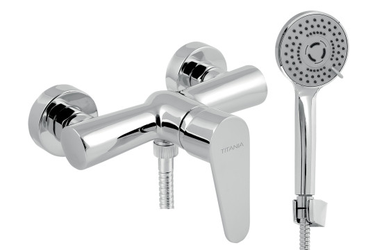 Sprchová nástěnná baterie Titania Fresh ECO, 150 mm, chrom Sprchová nástěnná baterie Titania Fresh ECO, 150 mm, chrom