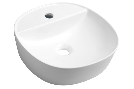 LUGANO keramické umyvadlo průměr 41x11,5 cm, na desku LUGANO keramické umyvadlo průměr 41x11,5 cm, na desku