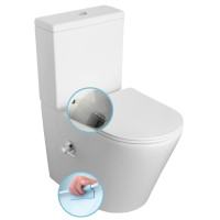 PACO CLEANWASH WC kombi, integrovaná baterie a bidet. sprška, spodní/zadní odpad, bílá PACO CLEANWASH WC kombi, integrovaná baterie a bidet. sprška, spodní/zadní odpad, bílá