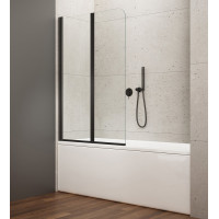 WILA vanová zástěna 900x1400 mm skládací, černá, čiré sklo WILA vanová zástěna 900x1400 mm skládací, černá, čiré sklo