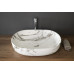 CALEO keramické umyvadlo na desku, 60x42cm, bianco carrara CALEO keramické umyvadlo na desku, 60x42cm, bianco carrara