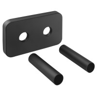 WICHER krycí rozeta pro středové připojení 50 mm, černá mat WICHER krycí rozeta pro středové připojení 50 mm, černá mat
