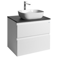 ALTAIR skříňka s deskou 68 cm, bílá/antracit břidlice ALTAIR skříňka s deskou 68 cm, bílá/antracit břidlice